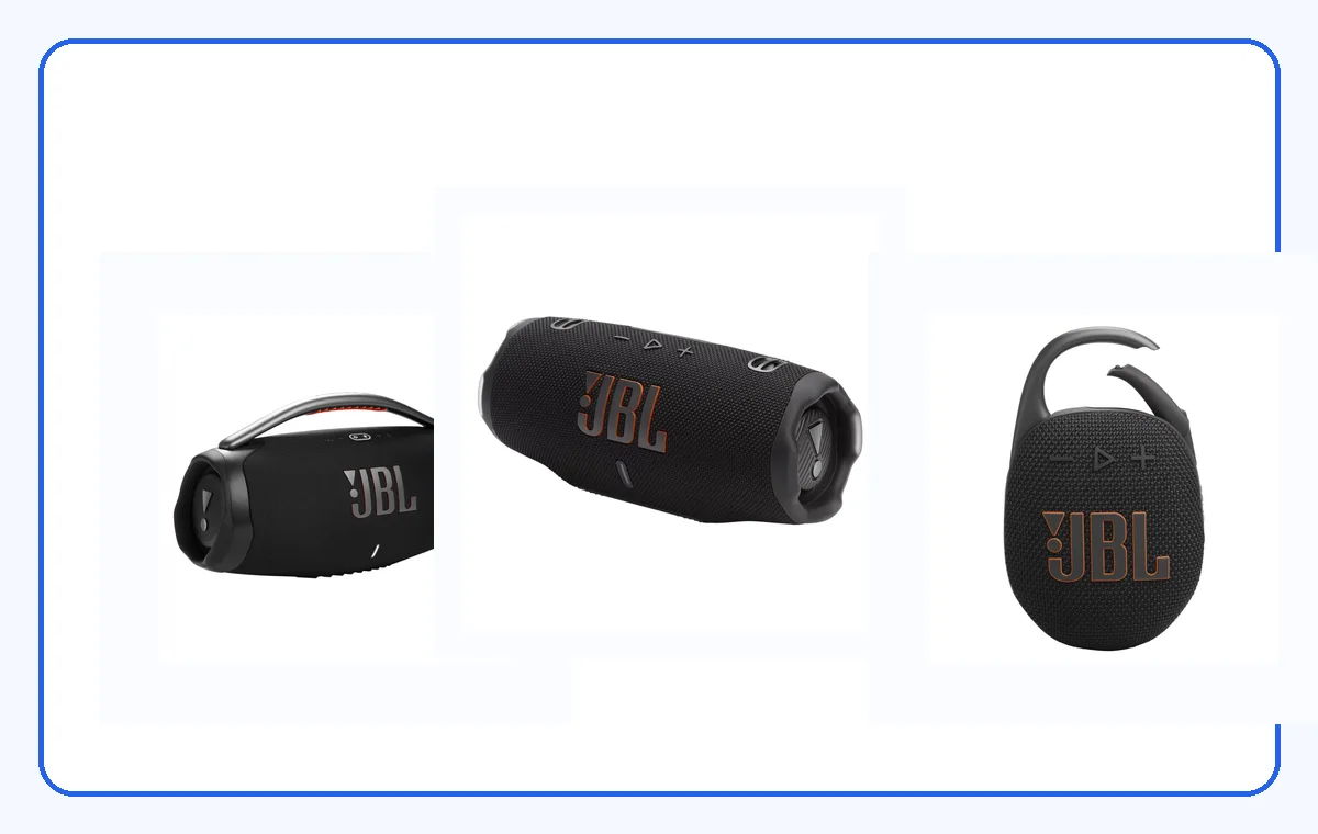 stor og liten Bluetooth-høyttaler sammenlignet